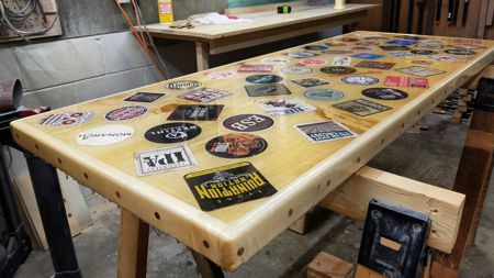 Epoxy folding table store
